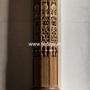 Wooden Pillar Design for Luxury Villa