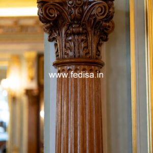Wooden Pillar Design for Mandir