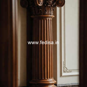 Wooden Pillar Design for Luxury Interior