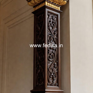 Wooden Pillar Design for Elegant Interiors