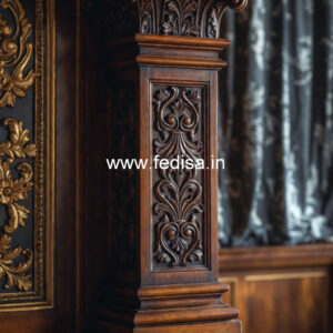 Wooden Pillar Design with Premium Craftsmanship