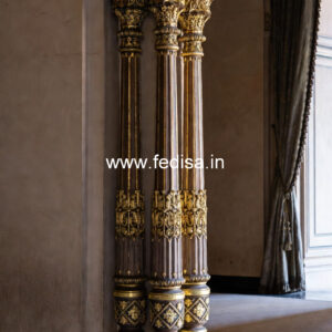 Wooden Pillar Design for Modern Decor