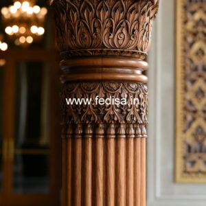 Wooden Pillar Design for Luxury Decoration