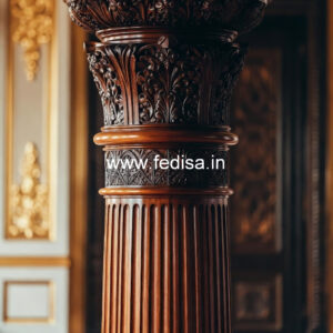 Wooden Pillar Design for Premium Interiors