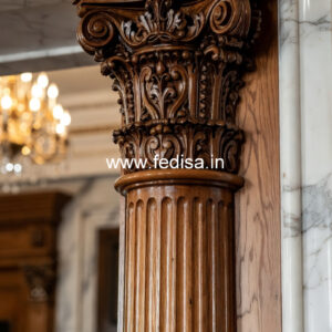 Wooden Pillar Designs with Premium Finish