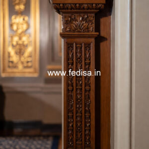 Wooden Pillar Designs for Rich Interiors