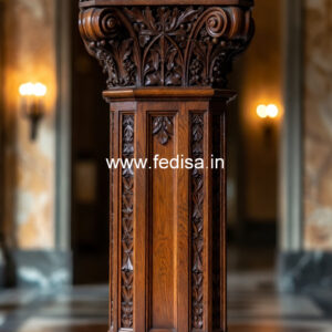 Wooden Pillar Designs That Feel Like Art Pieces