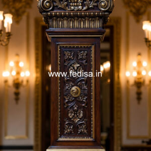 Wooden Pillar Design for Living Room Decor