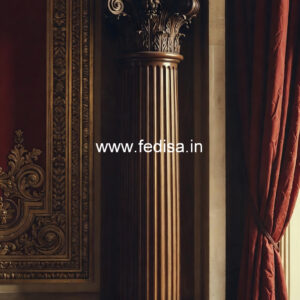 Wooden Pillar Design with Hand Carving
