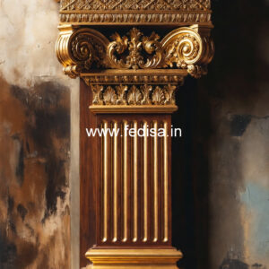 Wooden Pillar Design for Designer Homes