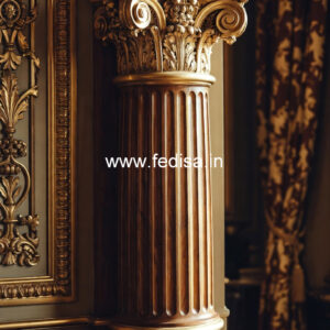Wooden Pillar Design for Interior Theme