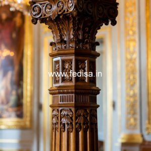 Wooden Pillar Design for Home Interiors