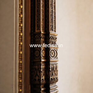 Wooden Pillar Design with Elegant Style