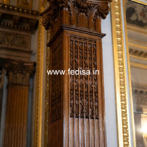 Wooden Pillar Design with Classic Beauty