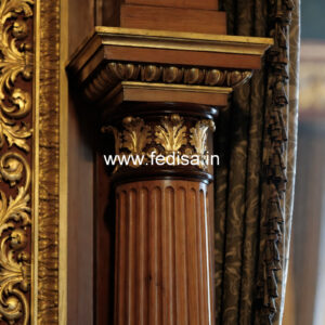 Wooden Pillar Design for Modern Decor