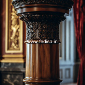 Wooden Pillar Design for Premium Interiors