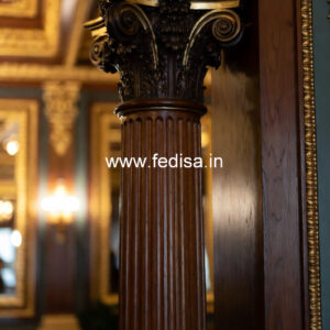 Eye-Catching Wooden Pillar Designs for Hall