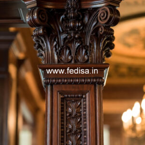 Wooden Pillar Designs for High-End Interiors