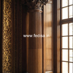 Wooden Pillar Designs for Modern Villas