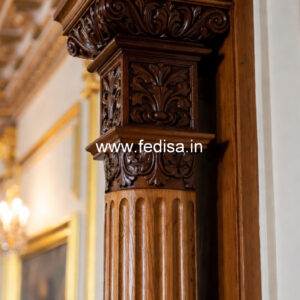 Wooden Pillar Designs That Feel Like Art Pieces