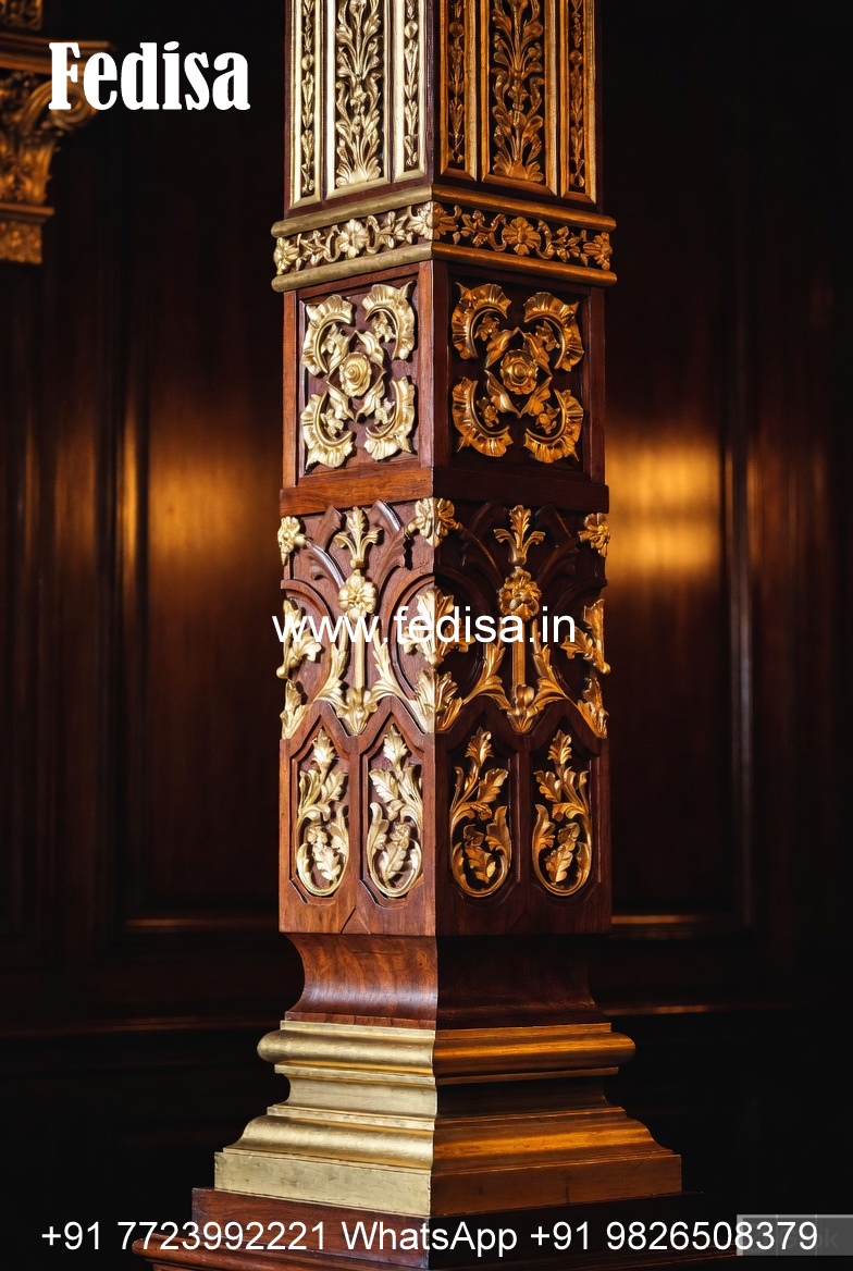 Wooden Pillar Designs That Feel Royal Interiors