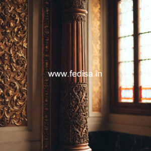 Luxury Wooden Pillar Design for Home
