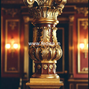 Designer Wooden Pillar for Interior Decoration