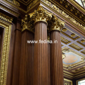Vintage Wooden Pillar Design for Home