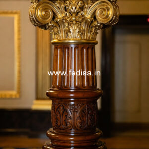 Stylish Wooden Pillar Design for Home Decor