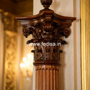 Wooden Pillar Design for Balcony