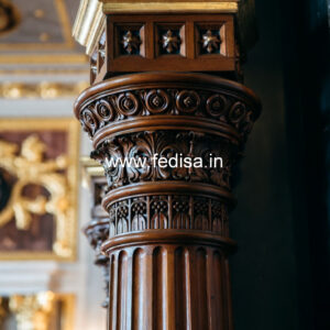 Wooden Pillar Design for Modern Interiors