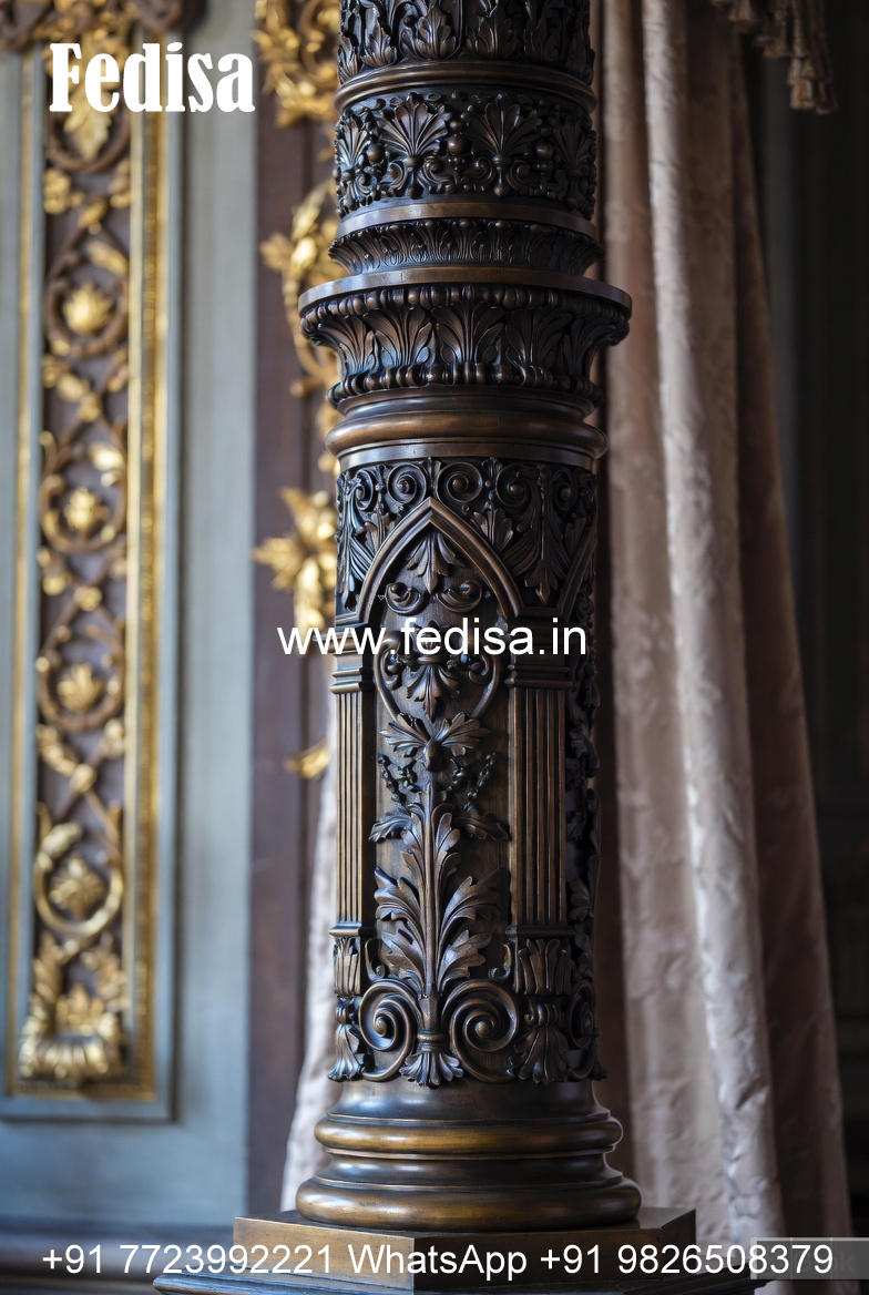 Wooden Pillar Design for Interior Styling