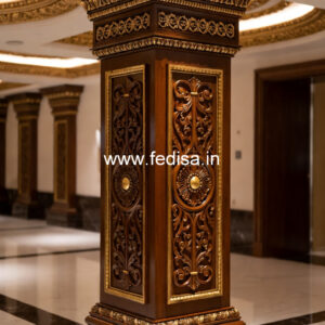 Wooden Pillar Design for Home Interiors