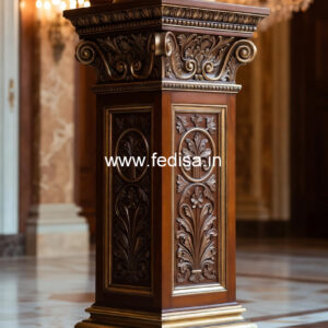 Wooden Pillar Design for Decorative Columns