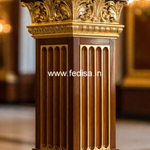 Wooden Pillar Design for Designer Spaces