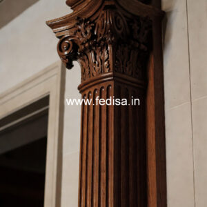 Wooden Pillar Design for Classic Homes
