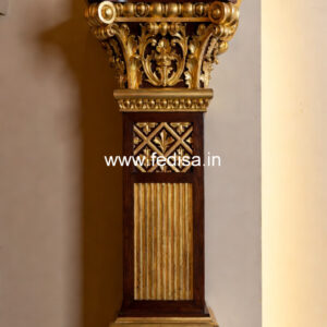 Wooden Pillar Design for Modern Decor