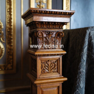 Wooden Pillar Design for Premium Interiors