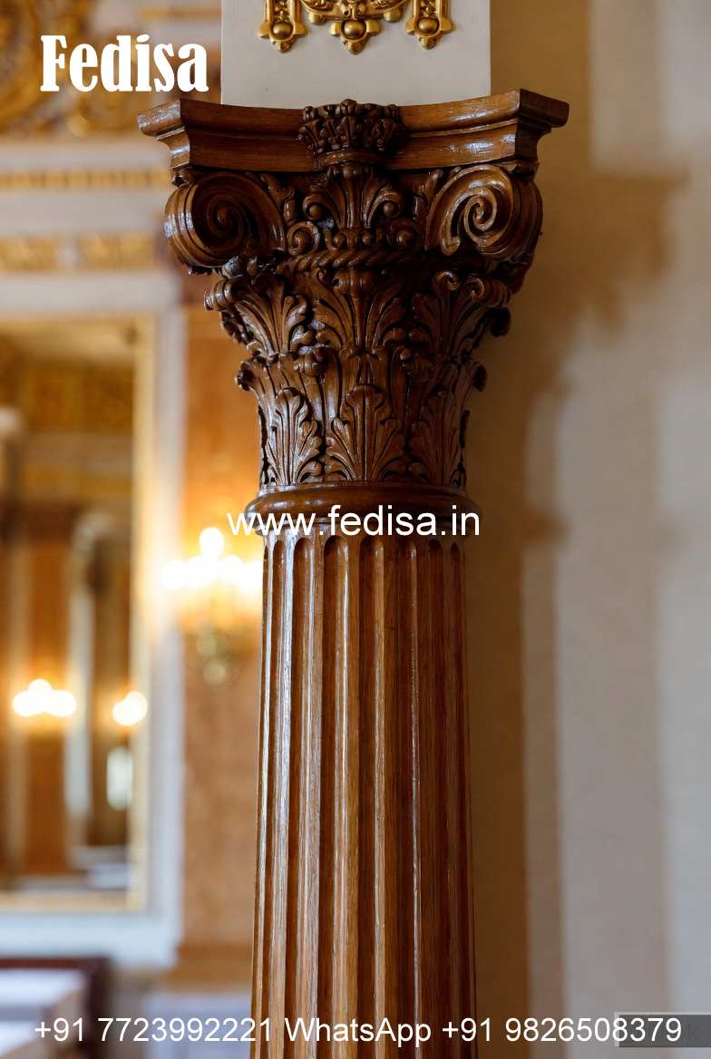 Wooden Pillar Designs for High-End Interiors