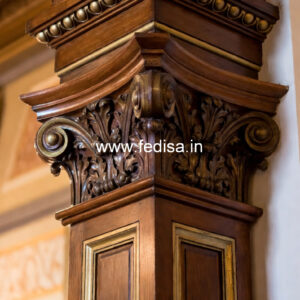 Wooden Pillar Designs for Rich Home Decor