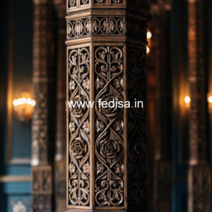 Wooden Pillar Design for Luxury Homes