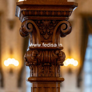 Traditional Wooden Pillar Design India