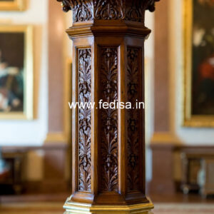 Luxury Wooden Pillar Design for Home