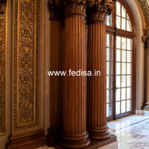 Wooden Pillar Design for Modern House