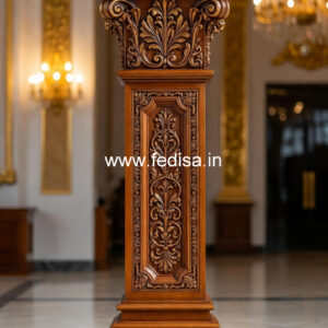 Vintage Wooden Pillar Design for Home