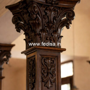 Wooden Pillar Design for Modern Interiors