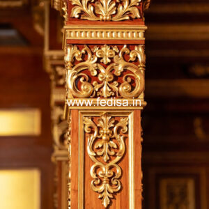 Wooden Pillar Design for Interior Styling