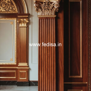 Wooden Pillar Design for Interior Decor