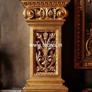 Wooden Pillar Design for Rich Interiors