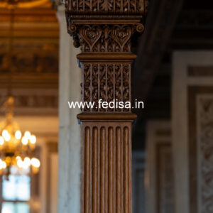 Wooden Pillar Design for Luxury Decoration